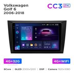 Radio samochodowe do Volkswagen Golf 6 2008-2016 Teyes CC3L 4+32 Gb 9"