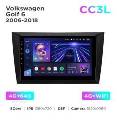 Radio samochodowe Teyes CC3L 4+64 Gb Volkswagen Golf 6 2008-2016 9"