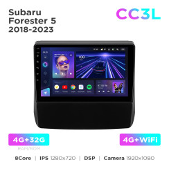 Radio samochodowe do Subaru Forester 5 2018-2023 Teyes CC3L 4+32 Gb 9"