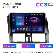 Radio samochodowe Teyes CC3 2k 6+128 Gb 360° Volvo XC60 1 2008-2013 (A) 9"