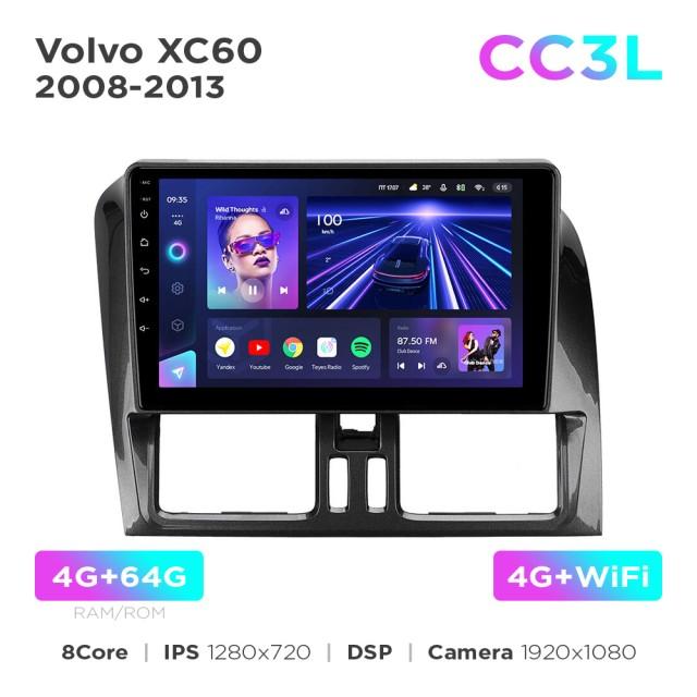 Radio samochodowe Teyes CC3L 4+64 Gb Volvo XC60 1 2008-2013 (A) 9"