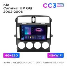 Radio samochodowe Teyes CC3 2k 4+32 Gb Kia Carnival UP GQ 2002-2006 9"