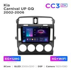 Radio samochodowe Teyes CC3 2k 6+128 Gb Kia Carnival UP GQ 2002-2006 9"