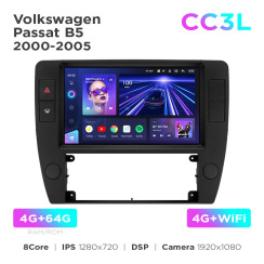 Radio samochodowe Teyes CC3L 4+64 Gb Volkswagen Passat B5 2000-2005 9"