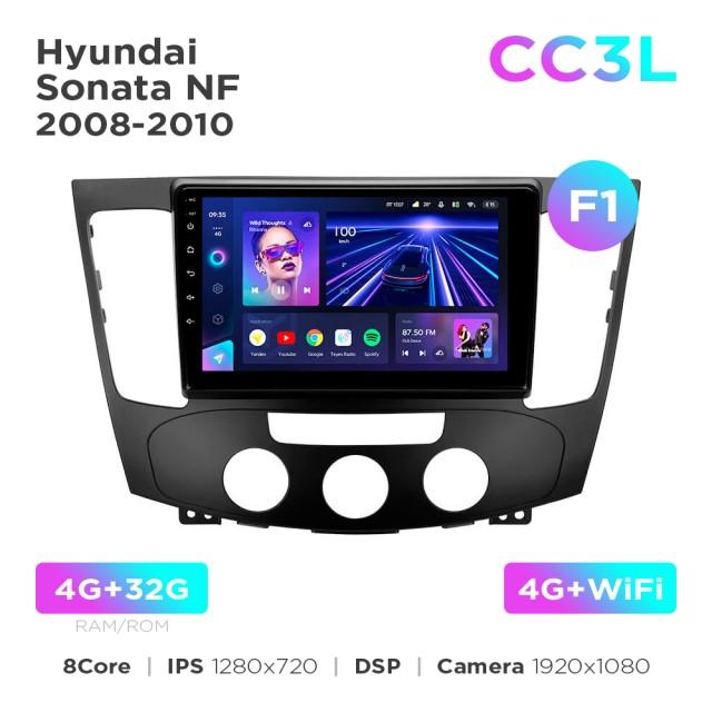 Radio samochodowe do Hyundai Sonata NF 2008-2010 (F1) Teyes CC3L 4+32 Gb 9"
