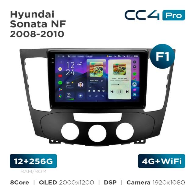 Radio samochodowe Teyes CC4 Pro 2k 12+256 Gb Hyundai Sonata NF 2008-2010 (F1) 9"