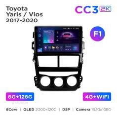 Radio samochodowe Teyes CC3 2k 6+128 Gb Toyota Yaris / Vios 2017-2020 (F1) 9