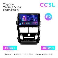 Radio samochodowe do Toyota Yaris / Vios 2017-2020 (F2) Teyes CC3L 4+32 Gb 9"