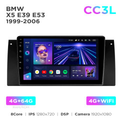 Radio samochodowe Teyes CC3L 4+64 Gb BMW X5 E39 E53 1999-2006 (maximum equipment) 9"