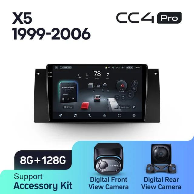 Radio samochodowe Teyes CC4 Pro 2k 8+128 Gb BMW X5 E39 E53 1999-2006 (maximum equipment) 9"