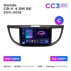 Radio samochodowe Teyes CC3 2k 4+64 Gb Honda CR-V 4 RM RE 2011-2018 (C) 9"