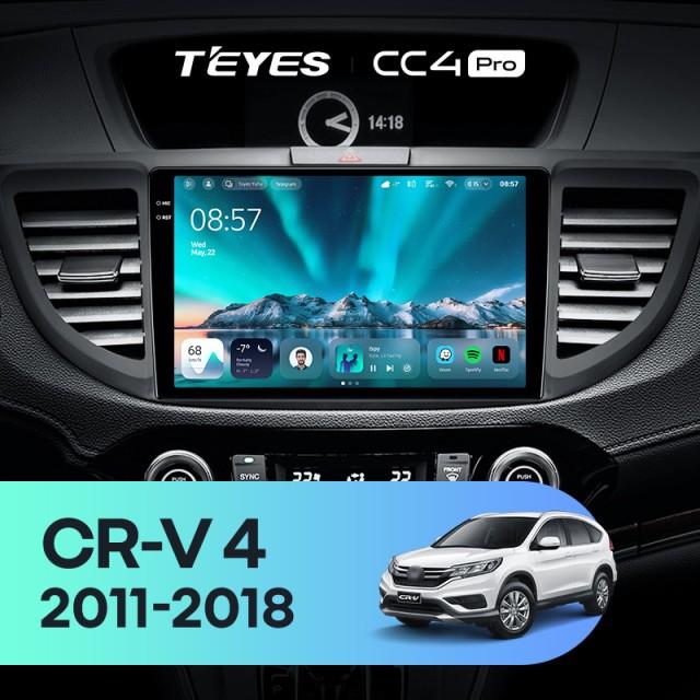 Radio samochodowe Teyes CC4 Pro 2k 12+256 Gb Honda CR-V 4 RM RE 2011-2018 (C) 9"