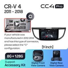 Radio samochodowe Teyes CC4 Pro 2k 8+128 Gb Honda CR-V 4 RM RE 2011-2018 (C) 9"