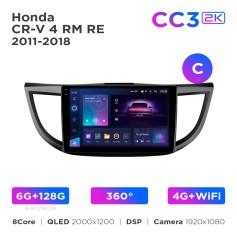 Radio samochodowe Teyes CC3 2k 6+128 Gb 360° Honda CR-V 4 RM RE 2011-2018 (C) 10