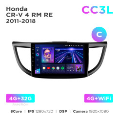 Radio samochodowe do Honda CR-V 4 RM RE 2011-2018 (C) Teyes CC3L 4+32 Gb 10"