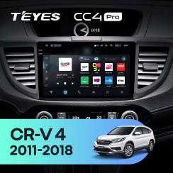 Radio samochodowe Teyes CC4 Pro 2k 12+256 Gb Honda CR-V 4 RM RE 2011-2018 (C) 10"