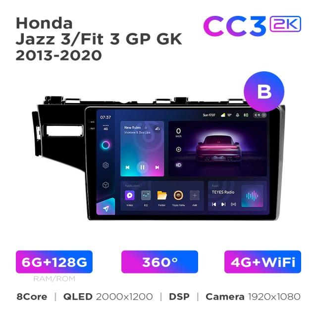 Radio samochodowe Teyes CC3 2k 6+128 Gb 360° Honda Jazz 3 / Fit 3 GP GK 2013-2020 (B) 10