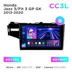 Radio samochodowe do Honda Jazz 3 / Fit 3 GP GK 2013-2020 (B) Teyes CC3L 4+32 Gb 10"