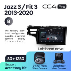 Radio samochodowe Teyes CC4 Pro 2k 8+128 Gb Honda Jazz 3 / Fit 3 GP GK 2013-2020 (B) 10"