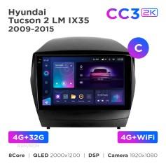Radio samochodowe Teyes CC3 2k 4+32 Gb Hyundai Tucson 2 LM IX35 2009-2015 (C) 9"