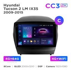 Radio samochodowe Teyes CC3 2k 4+64 Gb Hyundai Tucson 2 LM IX35 2009-2015 (C) 9"