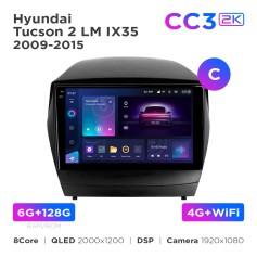 Radio samochodowe Teyes CC3 2k 6+128 Gb Hyundai Tucson 2 LM IX35 2009-2015 (C) 9"