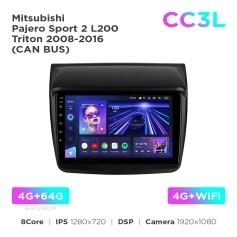 Radio samochodowe Teyes CC3L 4+64 Gb Mitsubishi Pajero Sport 2 L200 Triton 2008-2016 (CAN BUS) 9"