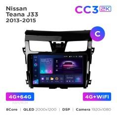 Radio samochodowe Teyes CC3 2k 4+64 Gb Nissan Teana J33 2013-2015 (C) 10