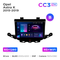 Radio samochodowe Teyes CC3 2k 6+128 Gb Opel Astra K 2015-2022 (B) 9