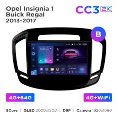 Radio samochodowe Teyes CC3 2k 4+64 Gb Opel Insignia 1 / Buick Regal 2013-2017 (B) 9