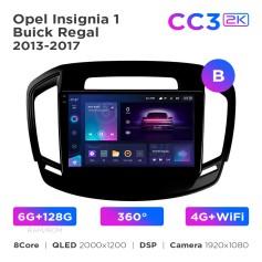 Radio samochodowe Teyes CC3 2k 6+128 Gb 360° Opel Insignia 1 / Buick Regal 2013-2017 (B) 9"