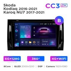 Radio samochodowe Teyes CC3 2k 6+128 Gb 360° Skoda Kodiaq 2016-2021 / Karoq NU7 2017-2021 (B) 9"