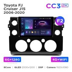 Radio samochodowe Teyes CC3 2k 6+128 Gb Toyota FJ Cruiser J15 2006-2020 (F2) 9"
