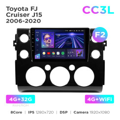 Radio samochodowe do Toyota FJ Cruiser J15 2006-2020 (F2) Teyes CC3L 4+32 Gb 9"