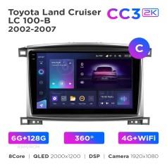 Radio samochodowe Teyes CC3 2k 6+128 Gb 360° Toyota Land Cruiser LC 100-B 2002-2007 (C) 10