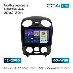 Radio samochodowe Teyes CC4 Pro 2k 12+256 Gb Volkswagen Beetle A4 2002-2011 9"