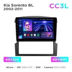 Radio samochodowe do Kia Sorento BL 2002-2011 Teyes CC3L 4+32 Gb 9"