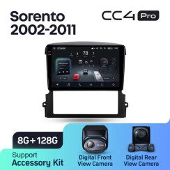 Radio samochodowe Teyes CC4 Pro 2k 8+128 Gb Kia Sorento BL 2002-2011 9"