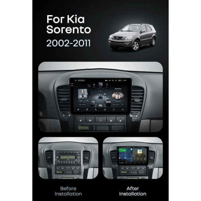 Radio samochodowe Teyes CC4 Pro 2k 8+128 Gb Kia Sorento BL 2002-2011 9"