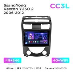 Radio samochodowe Teyes CC3L 4+64 Gb SsangYong Rexton Y250 2 2006-2012 10"