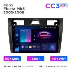 Radio samochodowe Teyes CC3 2k 6+128 Gb 360° Ford Fiesta Mk5 2002-2008 9