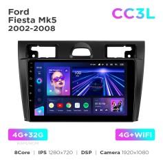 Radio samochodowe do Ford Fiesta Mk5 2002-2008 Teyes CC3L 4+32 Gb 9"