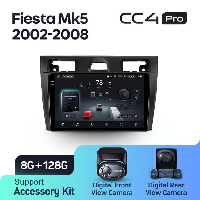 Radio samochodowe Teyes CC4 Pro 2k 8+128 Gb Ford Fiesta Mk5 2002-2008 9"