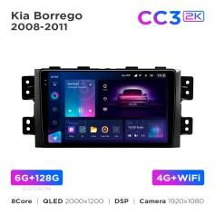 Radio samochodowe Teyes CC3 2k 6+128 Gb Kia Mohave 2008-2016 / Borrego 2008-2011 9"
