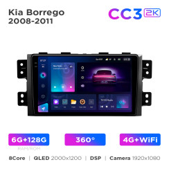 Radio samochodowe Teyes CC3 2k 6+128 Gb 360° Kia Mohave 2008-2016 / Borrego 2008-2011 9