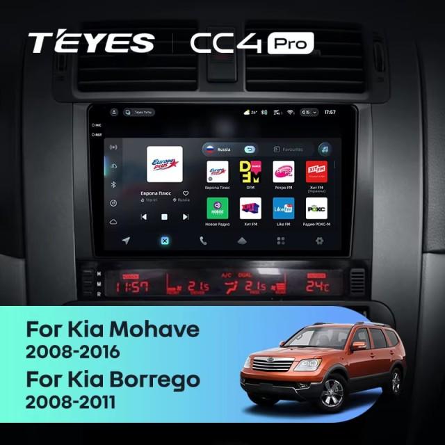 Radio samochodowe Teyes CC4 Pro 2k 8+128 Gb Kia Mohave 2008-2016 / Borrego 2008-2011 9"