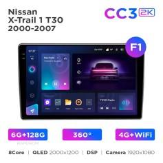 Radio samochodowe Teyes CC3 2k 6+128 Gb 360° Nissan X-Trail 1 T30 2000-2007 (F1) 10"