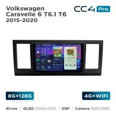 Radio samochodowe Teyes CC4 Pro 2k 8+128 Gb Volkswagen Caravelle 6 T6.1 T6 2015-2020 9"