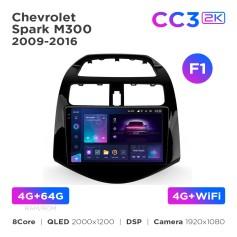 Radio samochodowe Teyes CC3 2k 4+64 Gb Chevrolet Spark M300 2009-2016 (F1) 9"