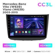 Radio samochodowe Teyes CC3L 4+64 Gb Mercedes-Benz Vito 2 / Viano 2 (W639) 2003-2015 10"